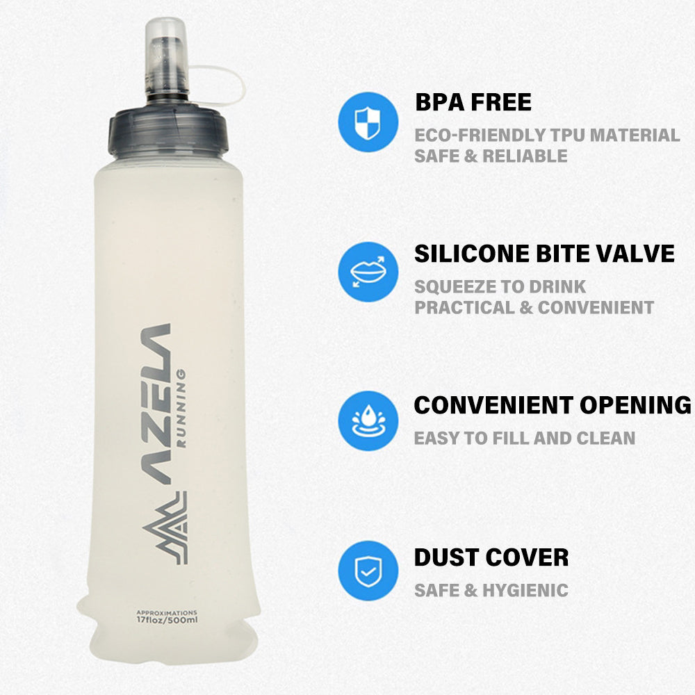 Portable Collapsible Soft Flask for Running Vests