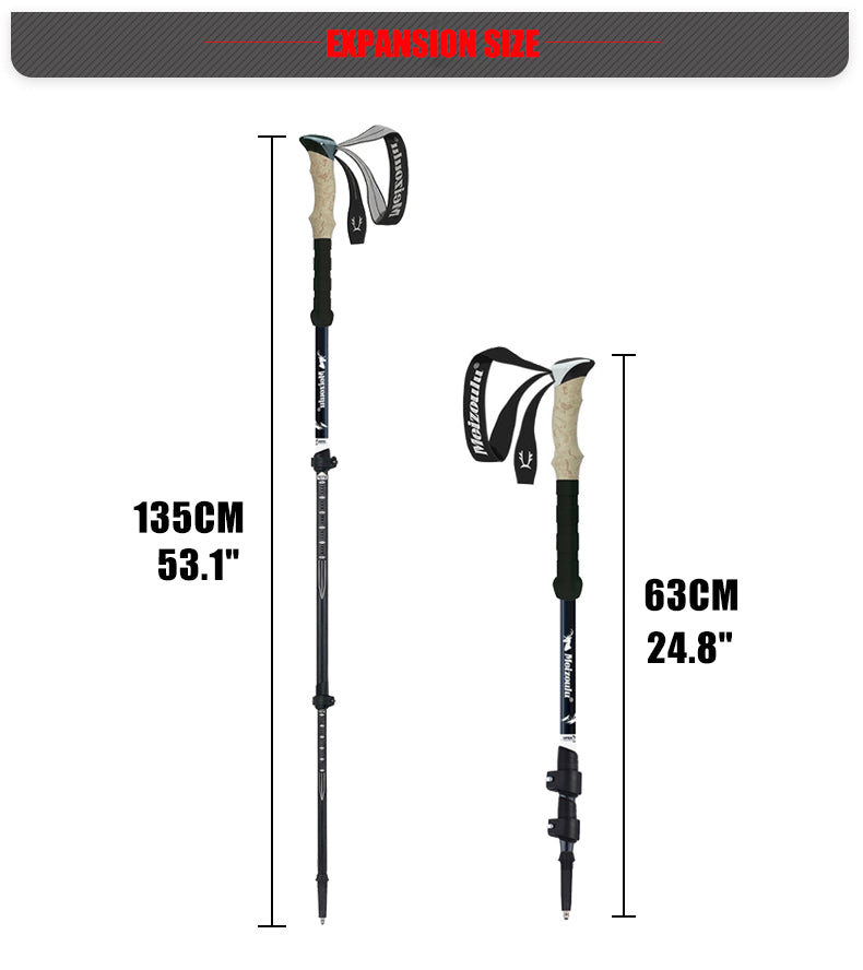 Ultralight Carbon Fiber Trekking Poles