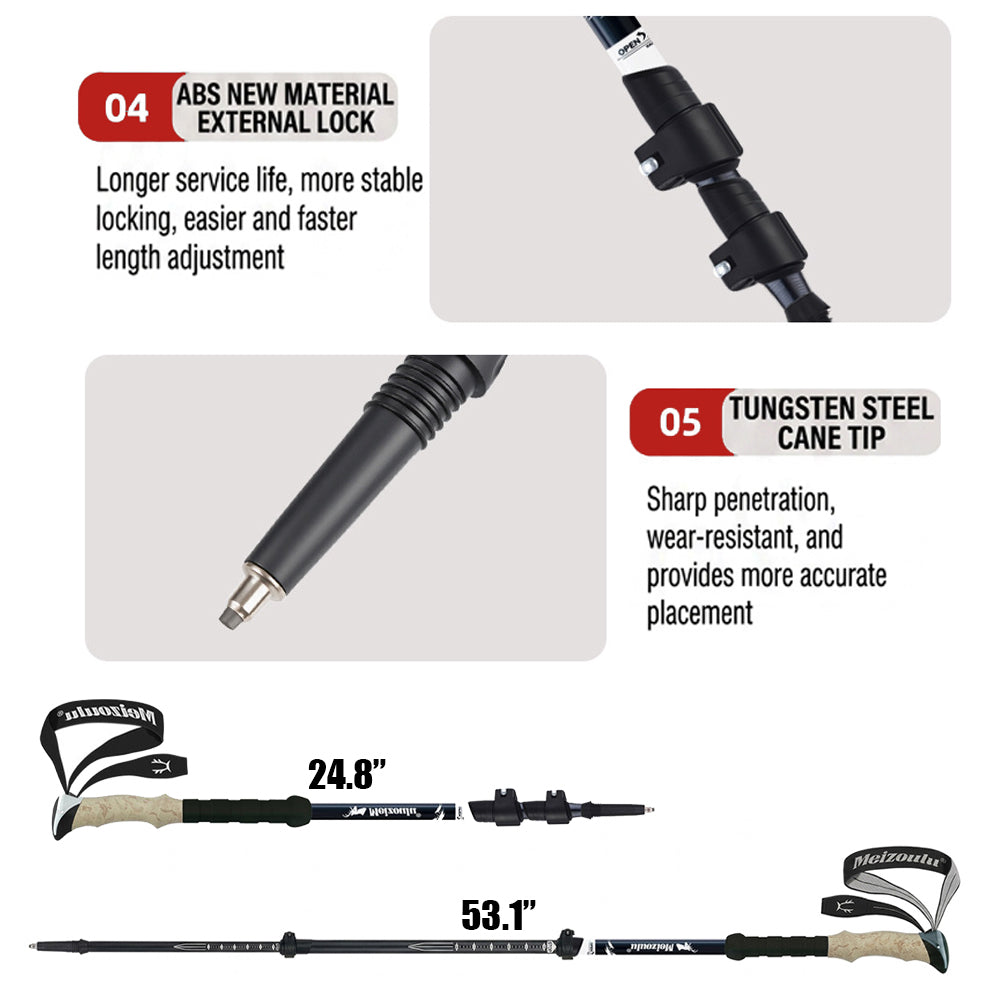 Ultralight Carbon Fiber Trekking Poles